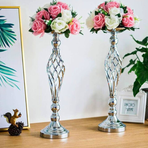 Decoración para Flores de 46CM Plateado Decoración para Flores de 46CM Plateado
