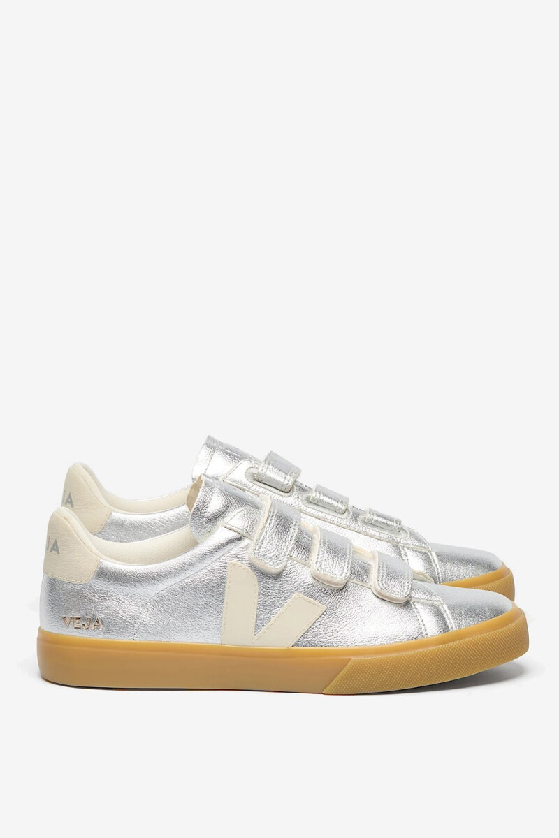 ZAPATILLA RECIFE LOGO LEATHER Plata