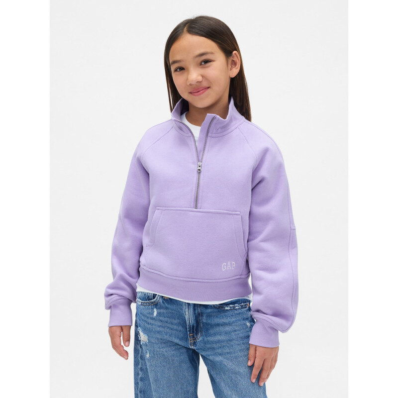 VTG SOFT 1/4 ZIP KANGA PO WARM VIOLET 568