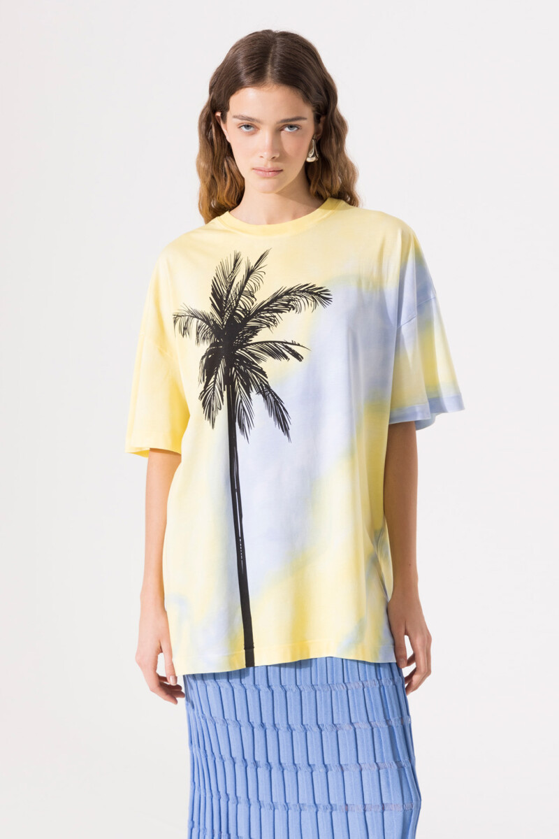 REMERA PALM Amarillo