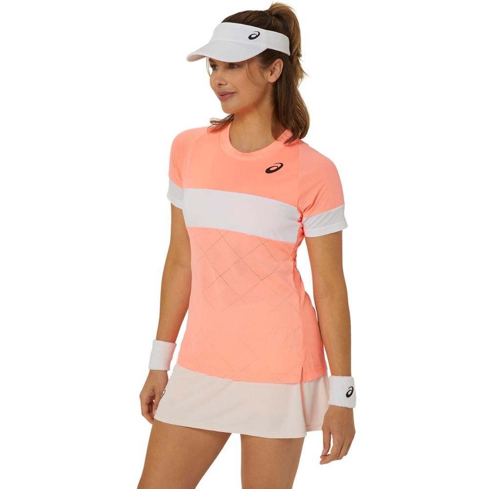 Women Game SS Top - Mujer Sun Coral
