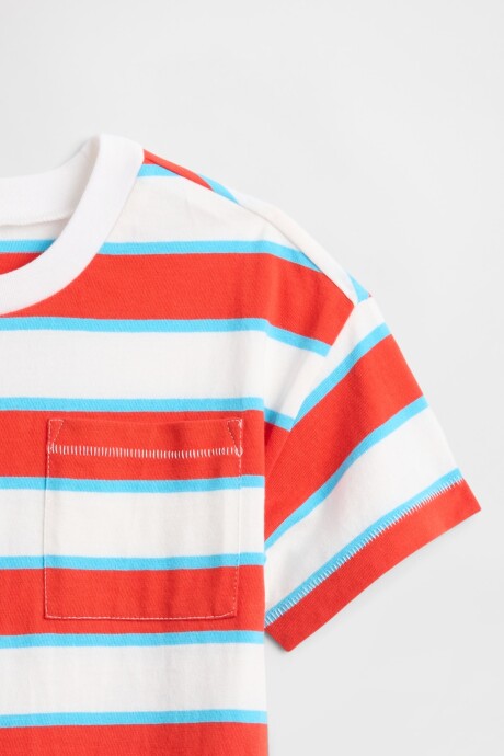 Remera Toddler Niño New Off White Stripe