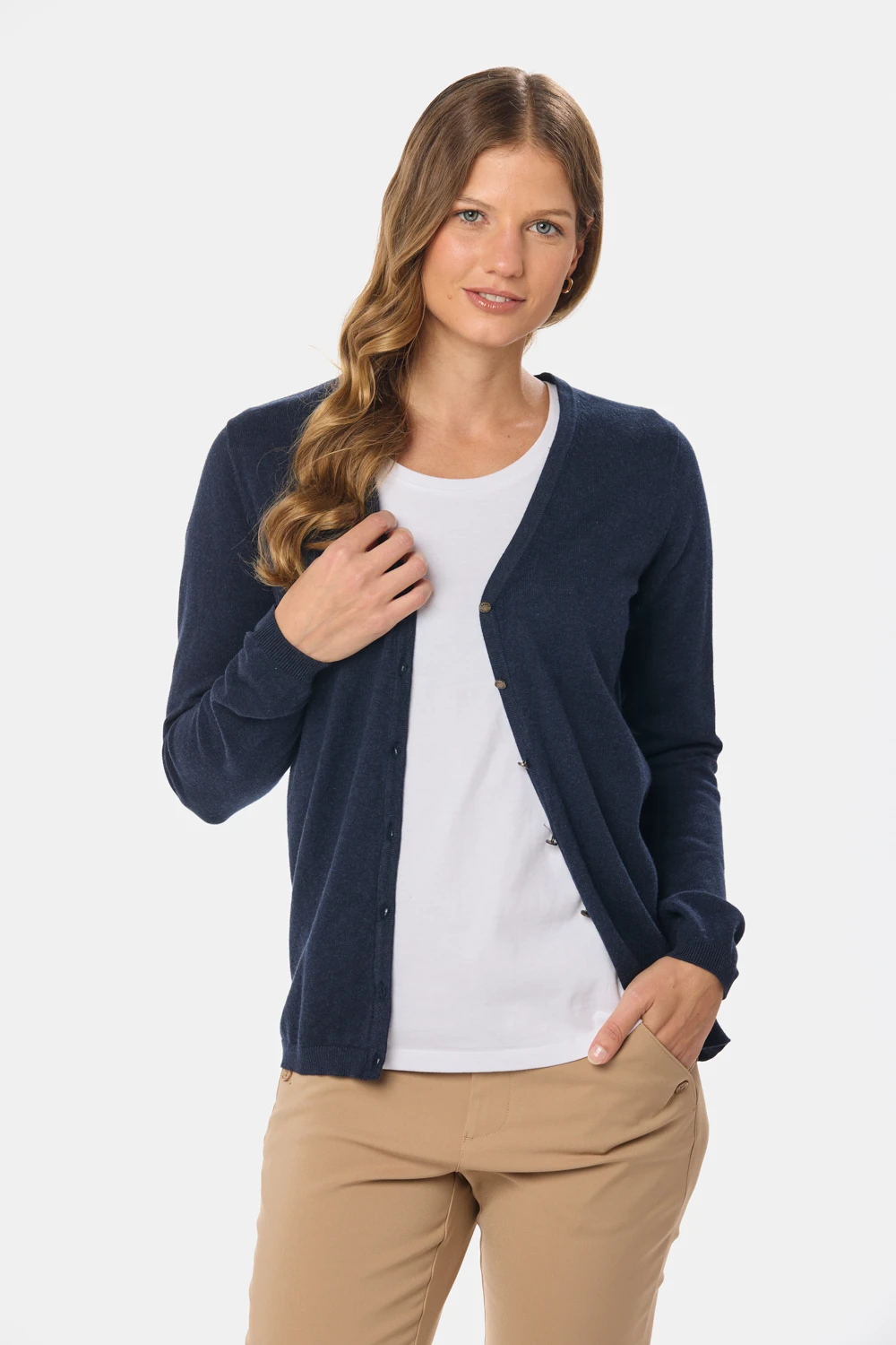 CARDIGAN CLÁSICO Marino