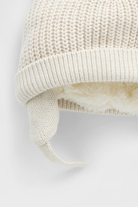 Gorro Con Corderito Bebé B2621 Oatmeal Heather
