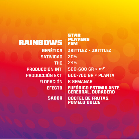 FEM - RAINBOWS X2 UNIDADES