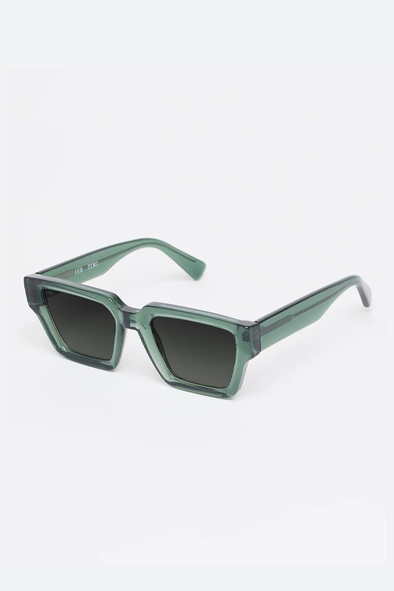 Lentes Tiwi Tokio Shiny Green With Green Gradient Lenses (flat + Ar)