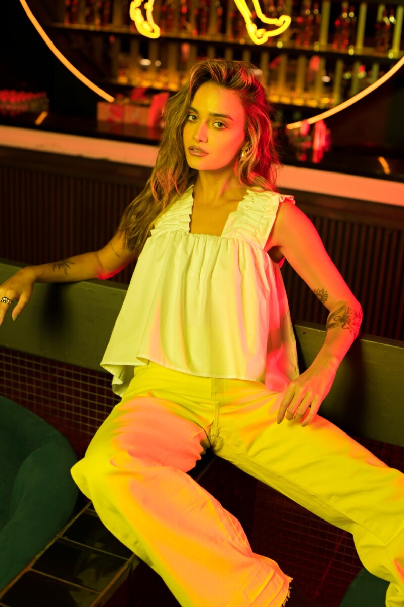 Camisilla Pearl. - Fucsia 