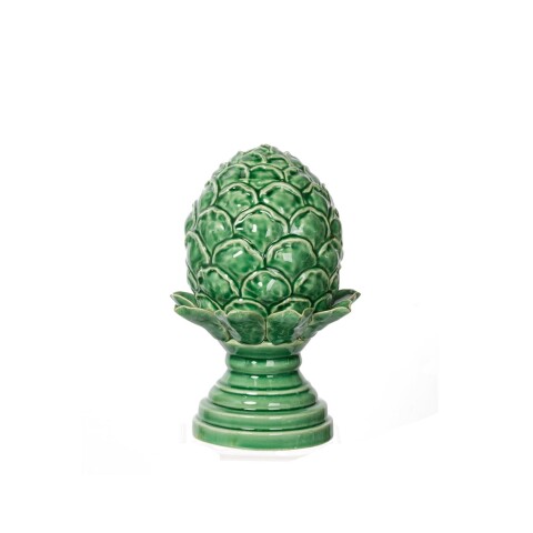 PIÑA GRANDE DECORATIVA 16x16x24CM CERAMICA VERDE PIÑA GRANDE DECORATIVA 16x16x24CM CERAMICA VERDE