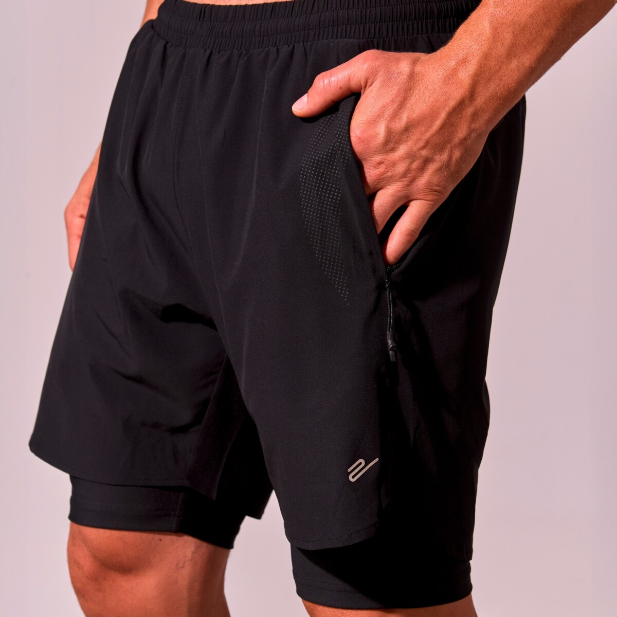 Pantalón Corto Liam de Hombre - Negro 