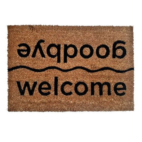Felpudo De Coco 40X60Cm H.1.5Cm Welcome- Good Bye