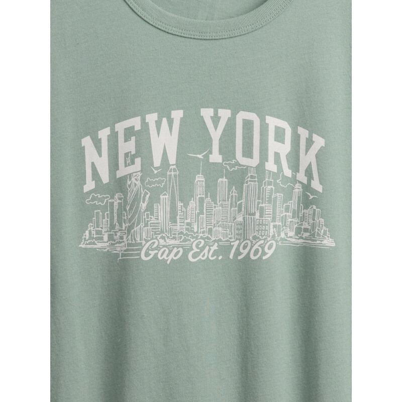 V-FRCH SS FAV CREW GRAPHIC ICEBERG GREEN 16-5808