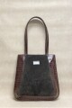 Cartera Selene Crocco y Gamuza Chocolate