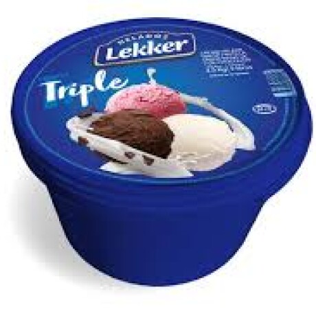 HELADO LEKKER 5L TRIPLE FRUTILLA VAINILLA CHOCO HELADO LEKKER 5L TRIPLE FRUTILLA VAINILLA CHOCO