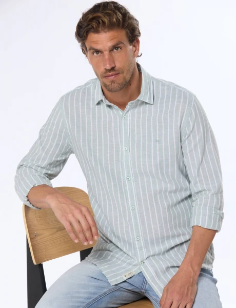 CAMISA DE LINO Verde