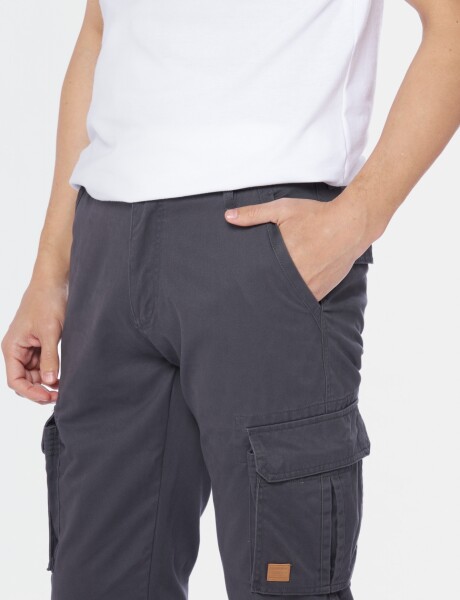 PANTALON CARGO Gris Oscuro