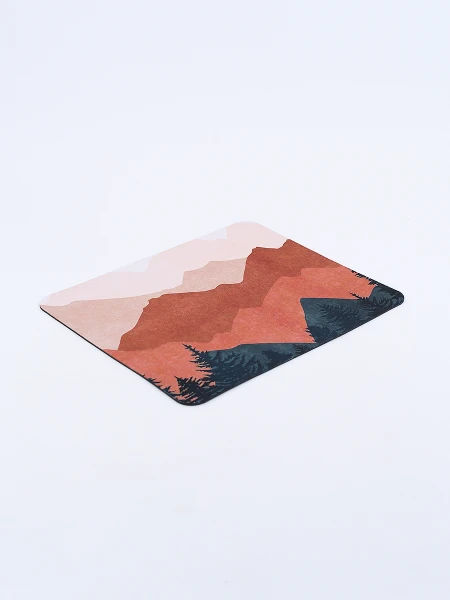 MOUSE PAD ABSTRACT MARRON