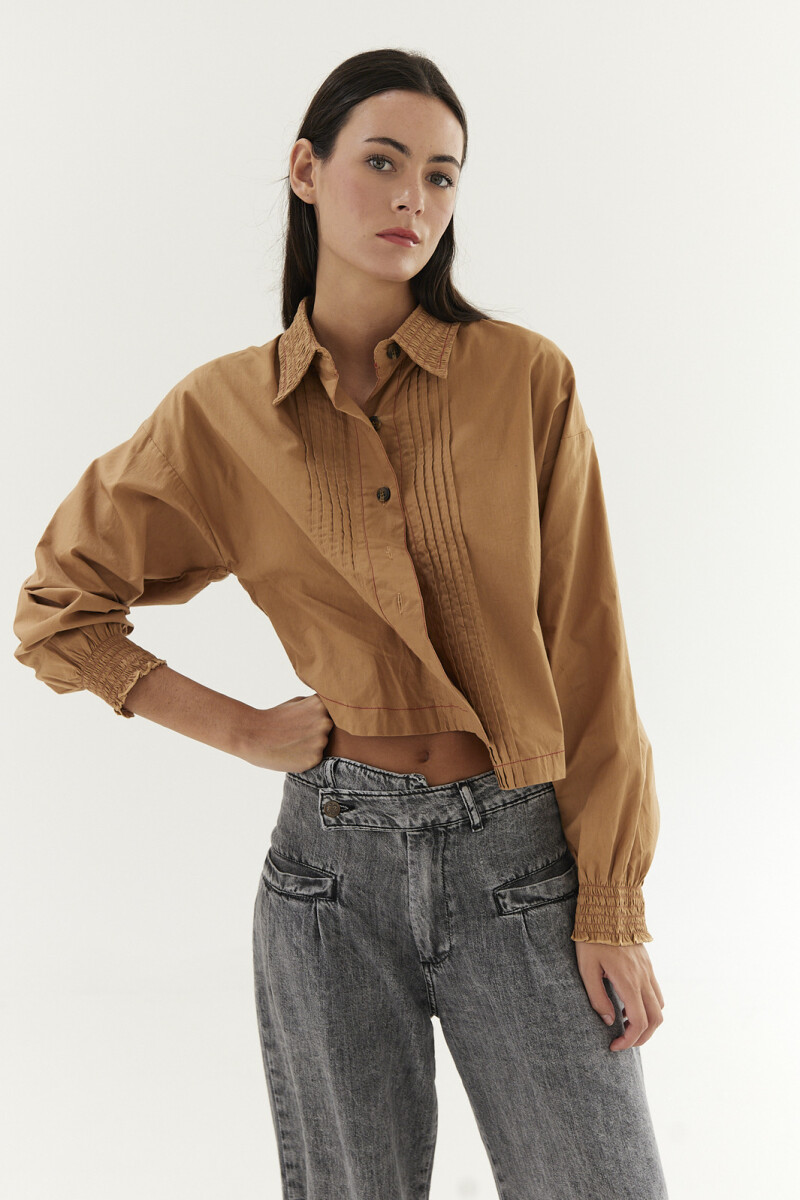 Camisa Smok - Beige 