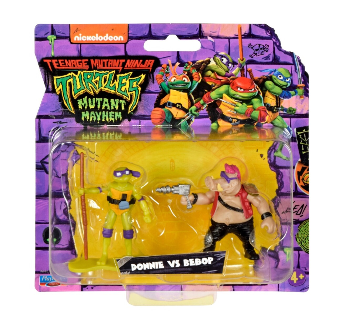 Tortugas Ninja - Mutant Mayhem - Mini Figuras x2 - Donnie VS Bepop 
