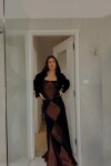 Mermaid Rombo Dress Negro / Chocolate