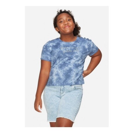 Remera para niña Justice Believe Celeste