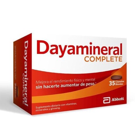 DAYAMINERAL COMPLET X35 CAPSULAS BLANDAS DAYAMINERAL COMPLET X35 CAPSULAS BLANDAS