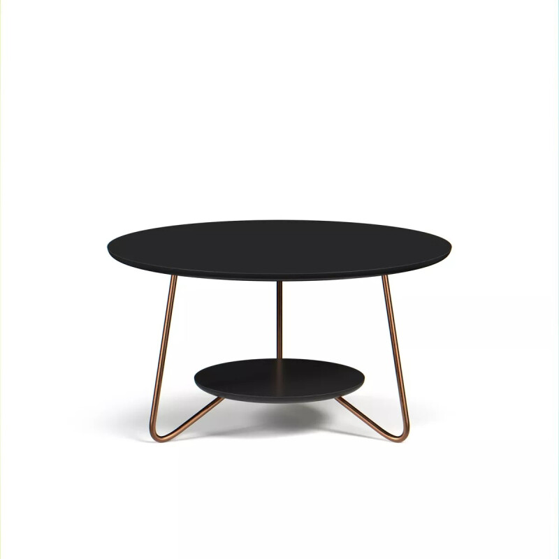 Set Mesa Ratona + Mesa Auxiliar Living Nordico Negro