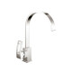 Griferia De Mesada Cocina Monocomando Cromo Siena Aqualia