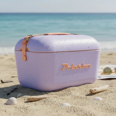 Conservadora Térmica Retro 12L Polarbox Playa Camping Viajes Malva/naranja