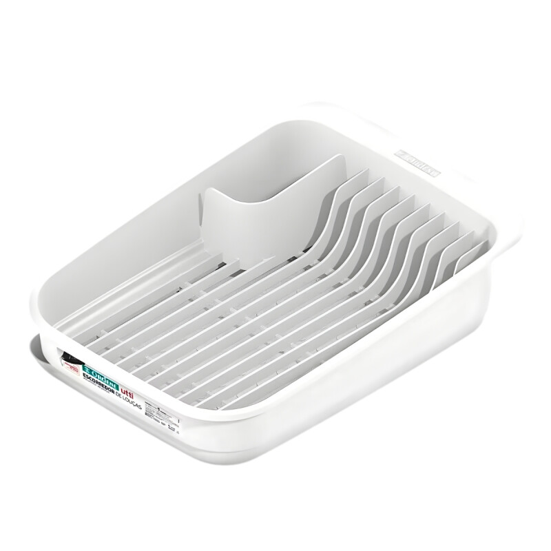 Escurridor platos con bandeja BLANCO