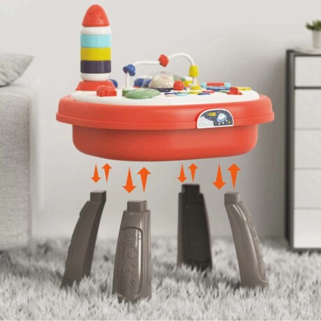 Mesa Didáctica Juegos Actividades Luz Música Bebé Huanger Rojo