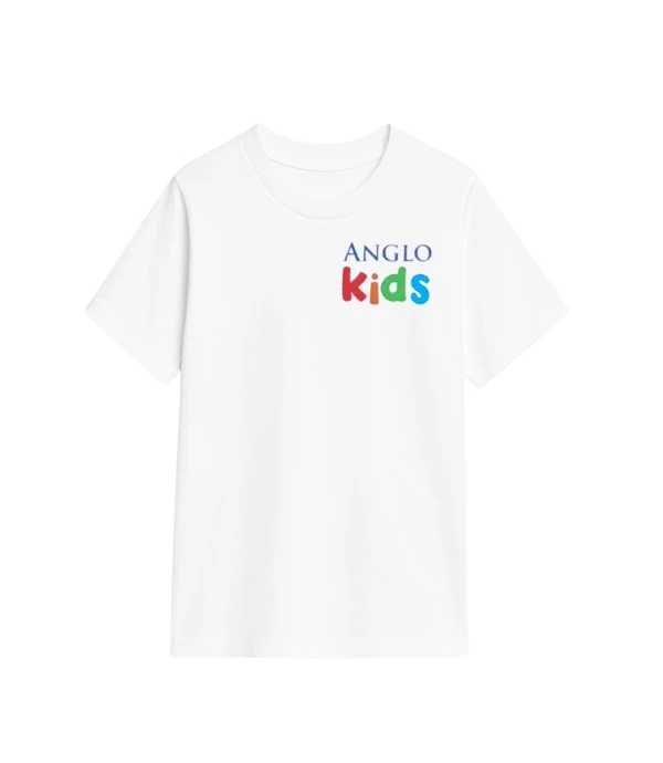 T-shirt Inicial manga corta The Anglo School Blanco
