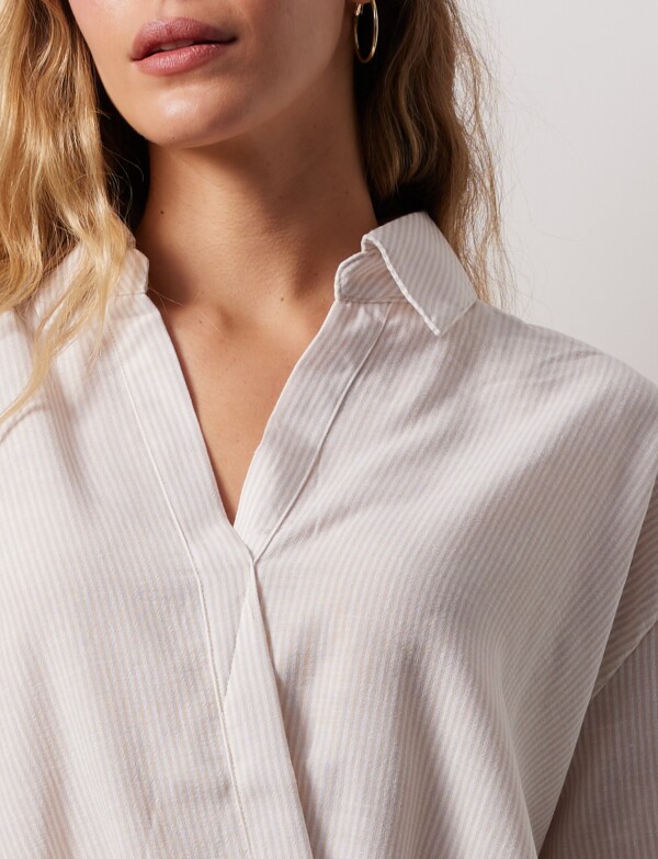Blusa Cruzada BEIGE/MULTI