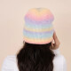 Gorro de lana degradé naranja