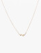 Cadena Corta con Dije Strass Collar Con Dije Cubic Zirconia - Dorado