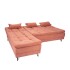 SILLÓN CAMA CON CHAISE- NICE TERRACOTA STEEL ROBLES Sillón Cama Con Chaise- Nice Terracota Steel Robles