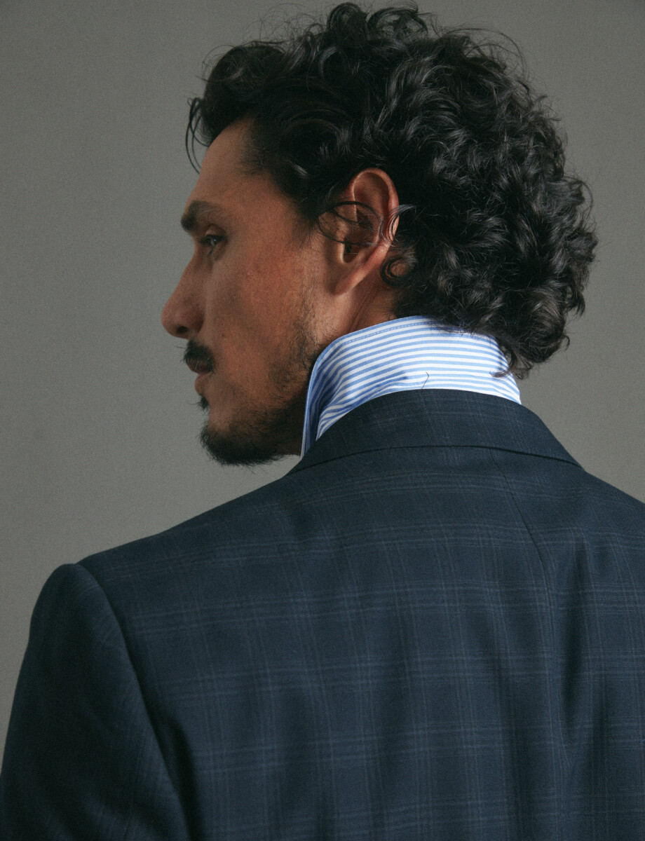 110631 SACO HARRINGTON LABEL Azul Oscuro