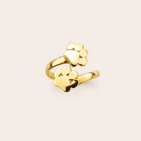Anillo Huellas - Plata y Baño de Oro Anillo Huellas - Plata y Baño de Oro