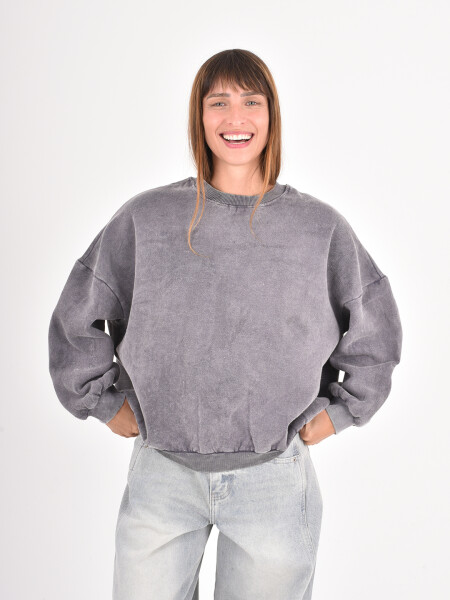 BUZO TEGRO GRIS OSCURO