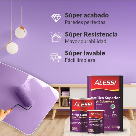 Látex Acrílico Super Cobertura Blanco Mate 18L Alessi Látex Acrílico Super Cobertura Blanco Mate 18L Alessi