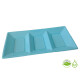 Bandeja Biodegradable Rectangular x3 Unidades Celeste