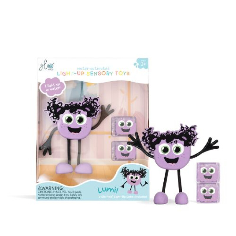 Set Personaje Glo Pals Iluminados Activados por Agua Violeta