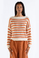 MILA STRIPED SWEATER Cream