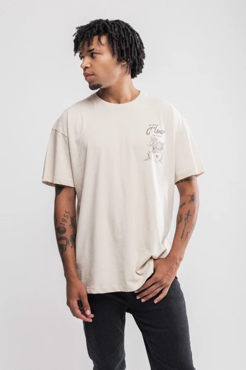 Remera oversize Gerona Off white