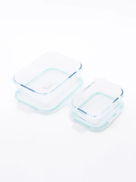 CONTENEDORES SET X2 TRANSPARENTE