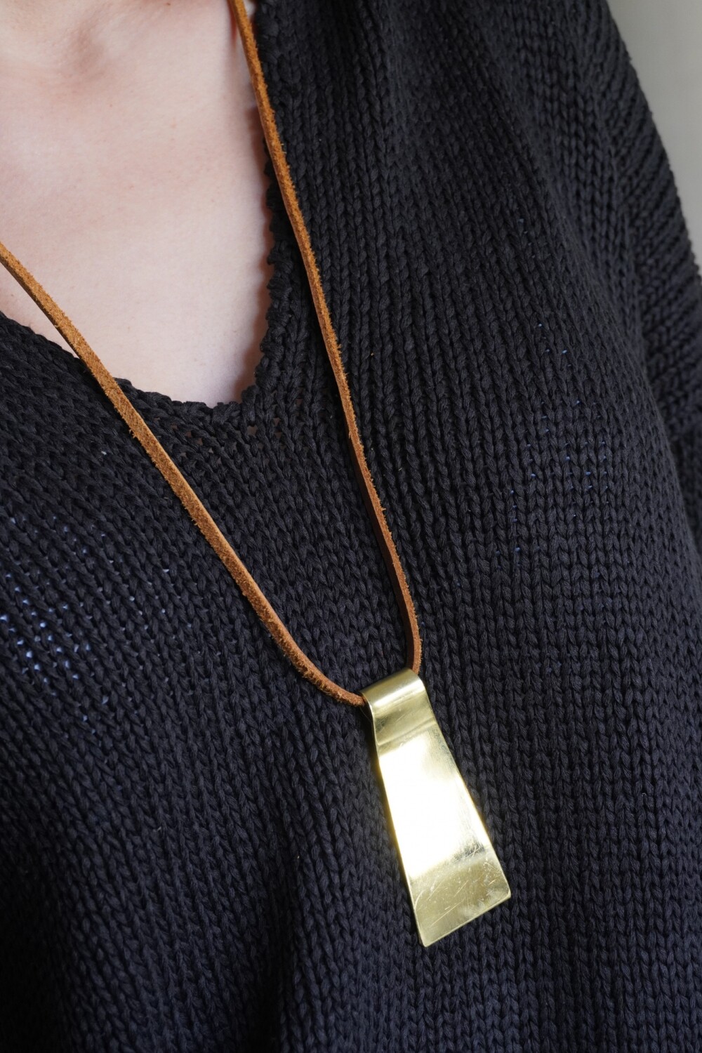 Irregular Necklace Bronce