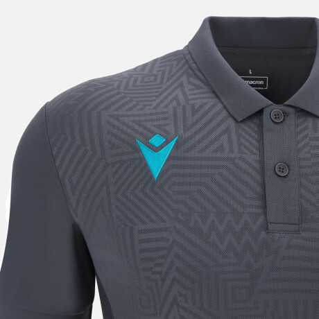 CAMISETA POLO MACRON - MODELO RAP GRIS