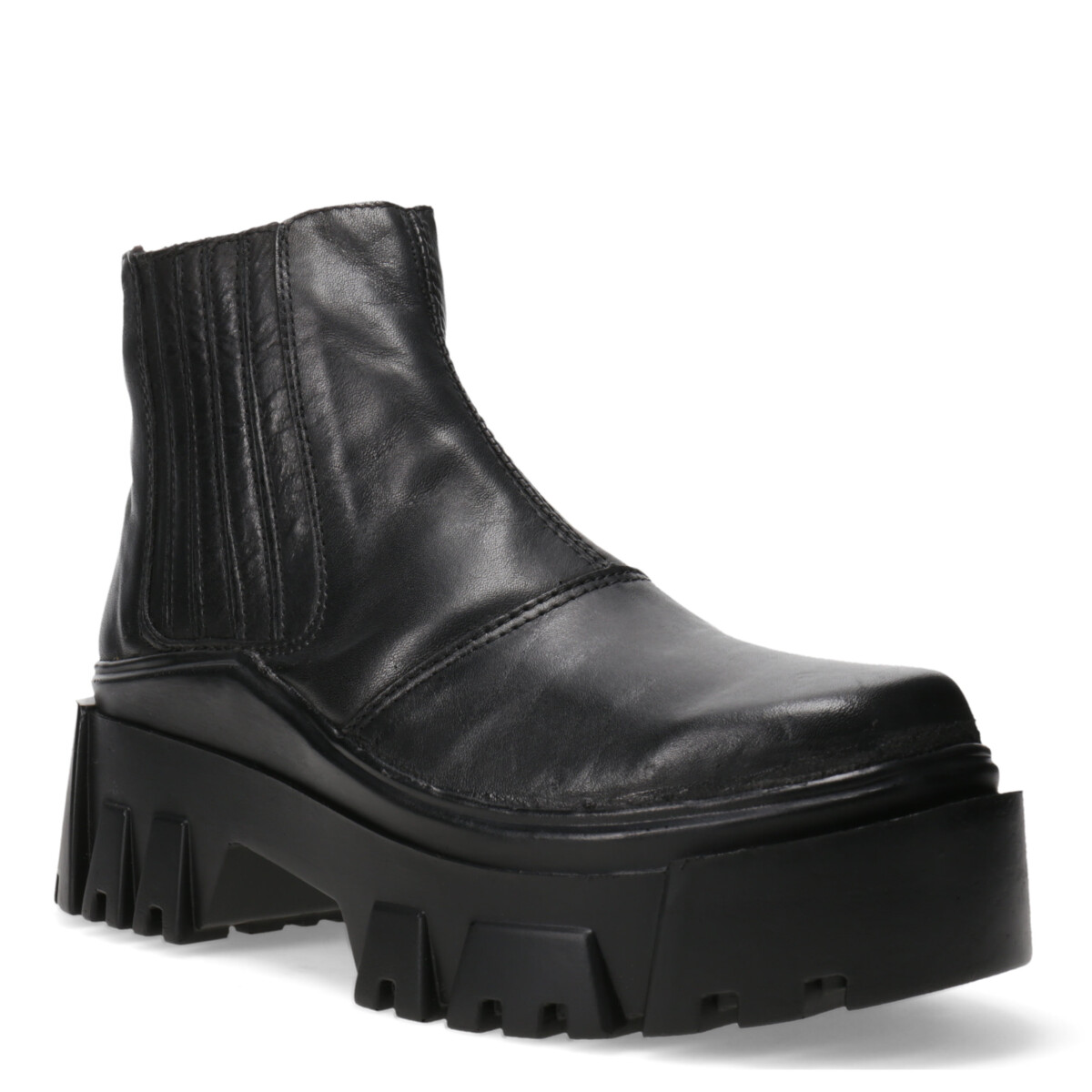 Bota de Mujer Miss Carol NING de cuero con elástico MissCarol - Negro 