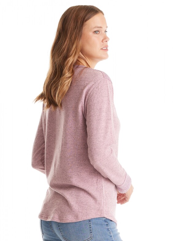 Buzo Hacci Henley ROSA