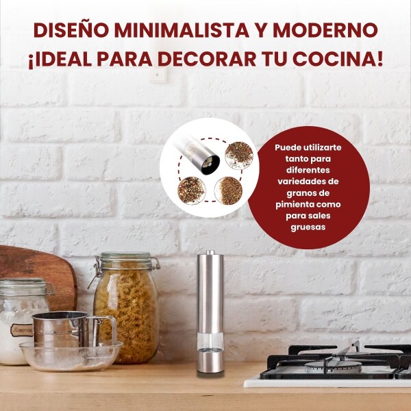 Molinillo Salero Y Pimentero Electrico Acero Inoxidable Especiero Condimentos Sal Pimienta Imback Molinillo Salero Y Pimentero Electrico Acero Inoxidable Especiero Condimentos Sal Pimienta Imback