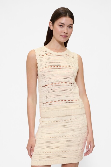 Musculosa Stitch Mujer White Sail